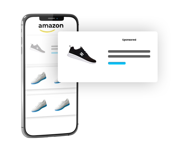 Shoe advert example on Amazon
