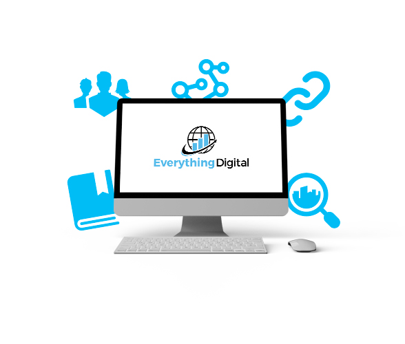 Everything Digital logo on a computer screen
