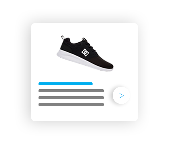 Google display advert example of shoe