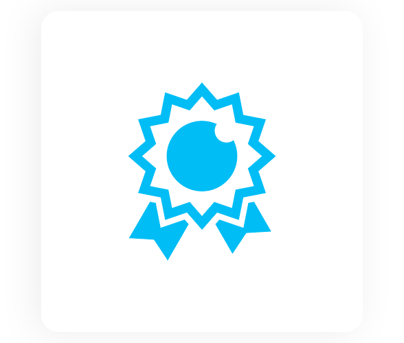 Blue badge icon