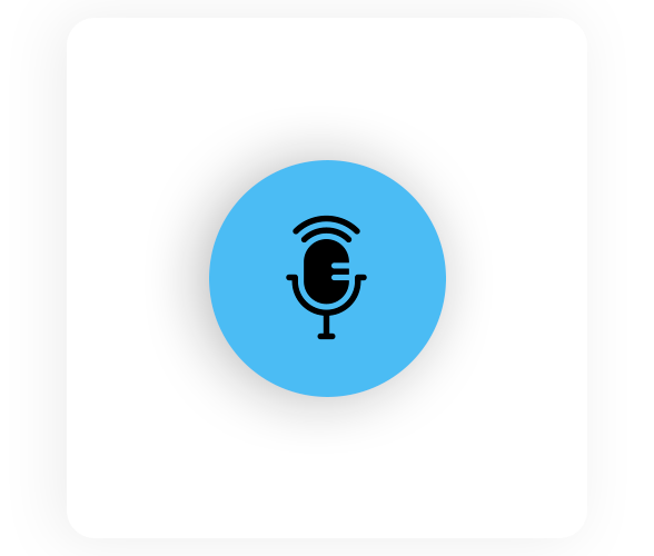 Blue microphone graphic