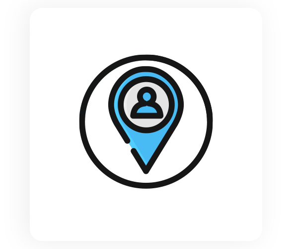 graphic of blue location tag
