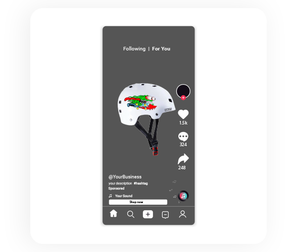 example of TikTok advert