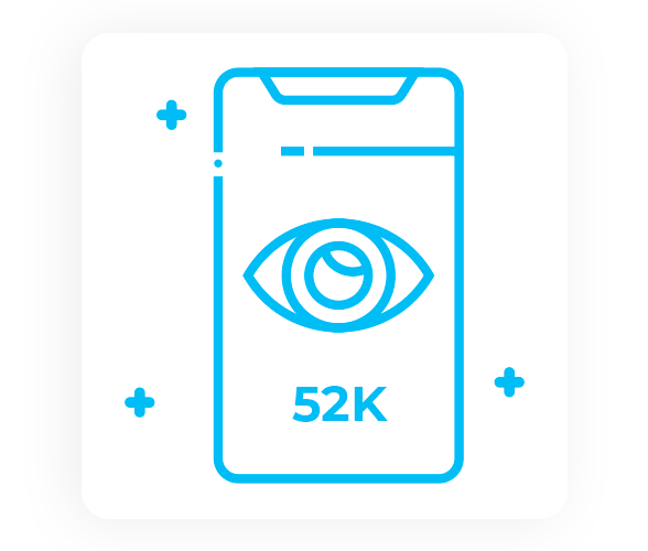 Example of advert with 52k views