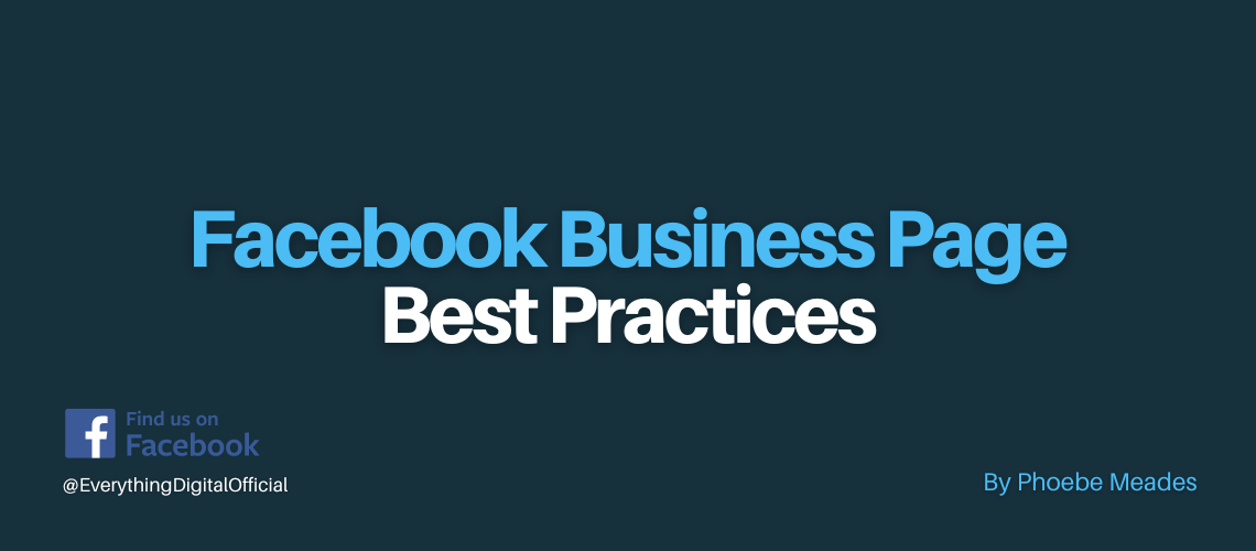 Facebook Business Page Best Practices